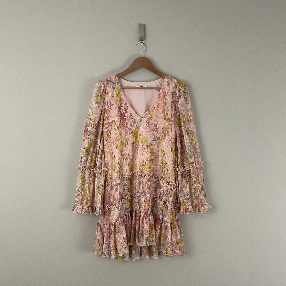 Tularosa Evelyn Mini Dress in Light Rose Floral Size XXS